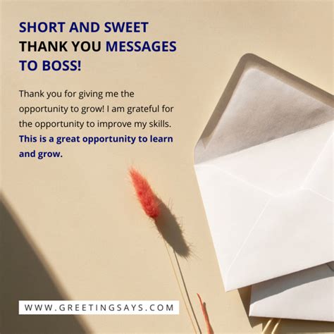 Thank You Message For Boss