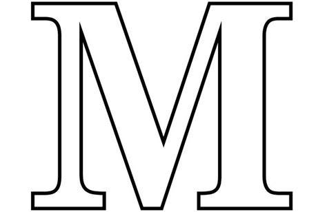 The Letter M Outline