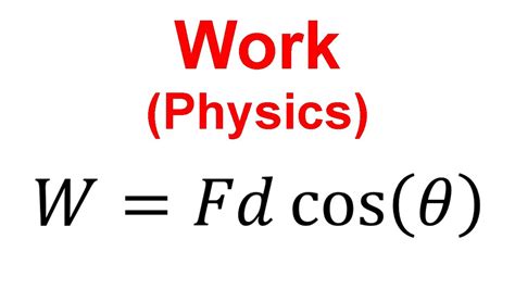 The Work Equation
