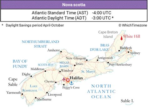 Time Zone Of Halifax Nova Scotia