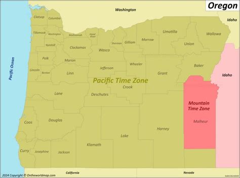 Time Zone Of Oregon