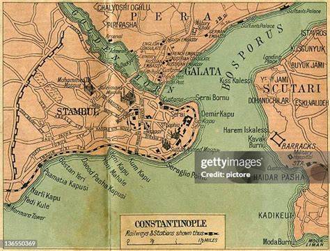 Topographic Map Of Constantinople