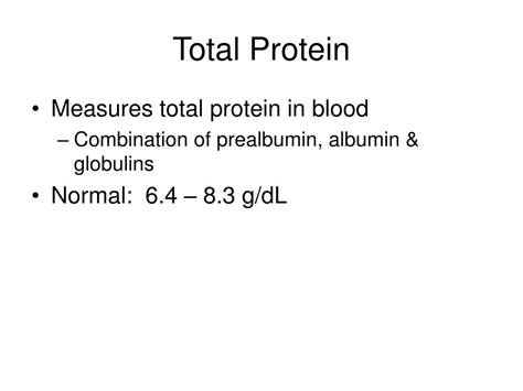 Total Protein Normal Range