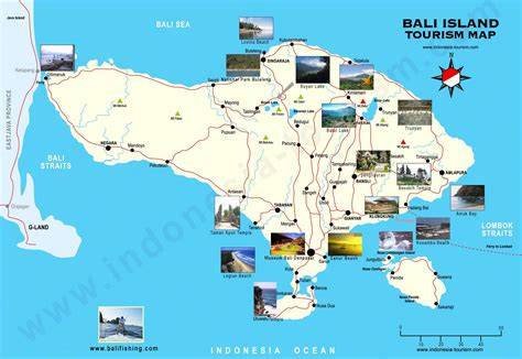 Tourist Map Of Bali Island