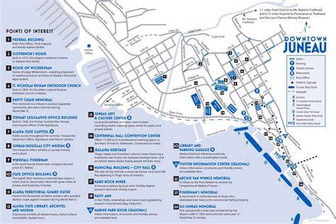 Tourist Map Of Juneau Alaska