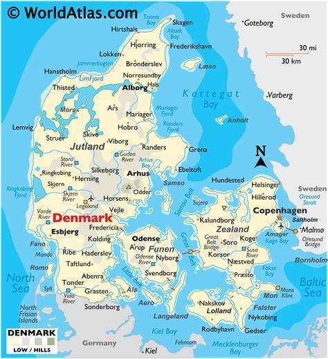 Tourist Map Of Zealand Denmark