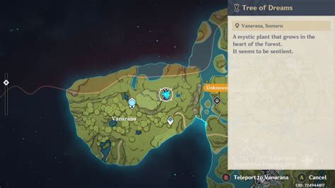 Tree Of Dreams Genshin Map