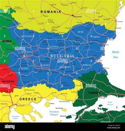 Turkey To Bulgaria Map