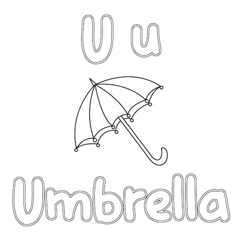 U Drawing For Kids