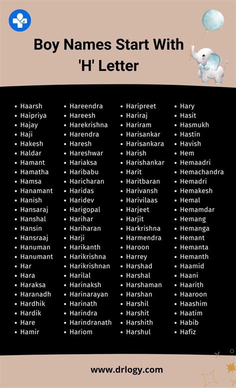 Unique H Names For Boys