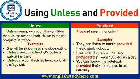 Unless Vs Except Grade