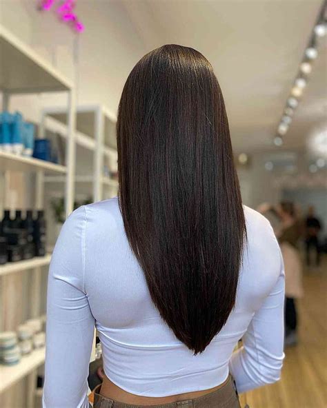 V Haircut Long Hair