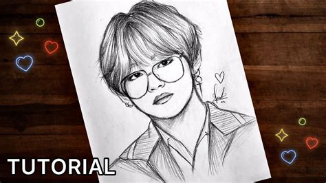 V Pencil Sketch
