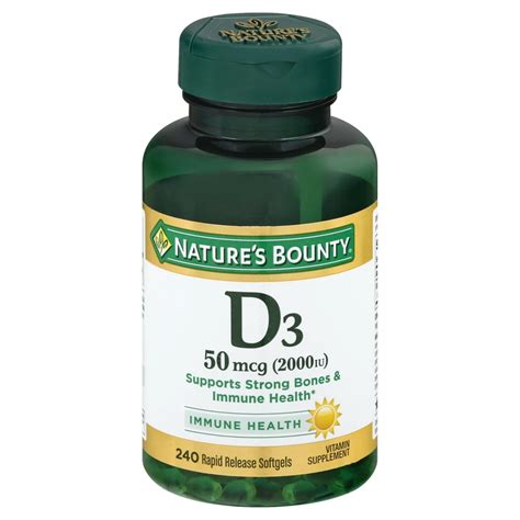 Vitamin D3 50 Mcg