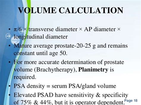 Volume Of Normal Prostate