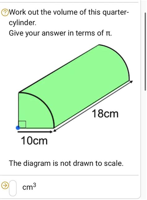 Volume Of Quarter Cylinder
