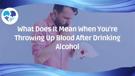 Vomiting Blood When Drinking