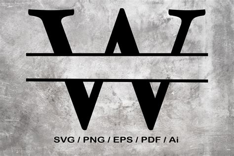 W Monogram Font