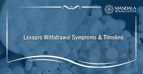Weaning Off Lexapro
