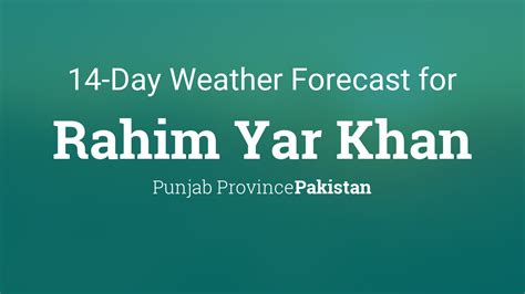 Weather City Rahim Yar Khan