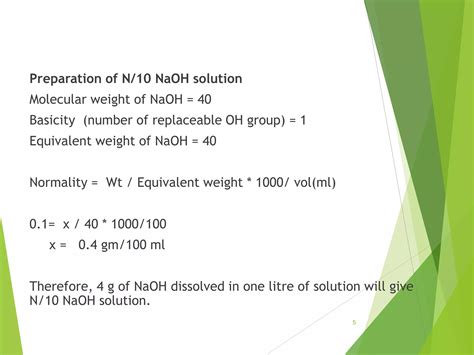 Weight Of Naoh