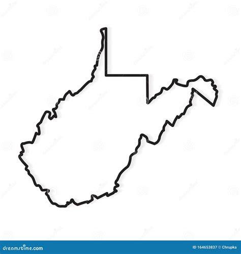 West Virginia Map Outline
