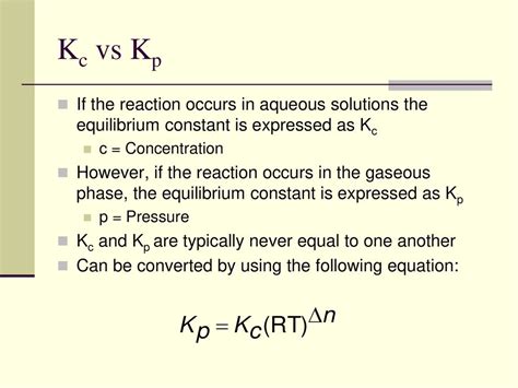 What Affects Kp And Kc
