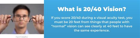 What Does 20/40 Vision Mean