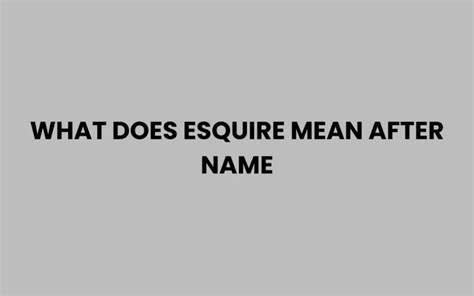 What Does Do After A Name Mean