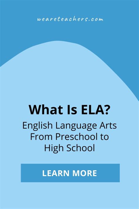 What Does Ela Stand For