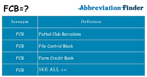 What Does Fcb Stand For