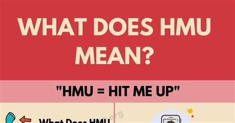 What Does Hmu Mean