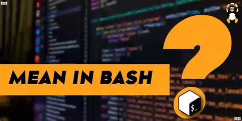 What Does Mean In Bash