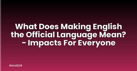 What Does Mean In English Language