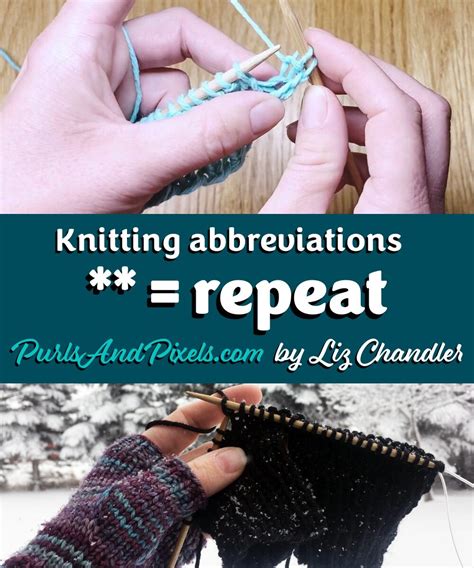 What Does Mean In Knitting
