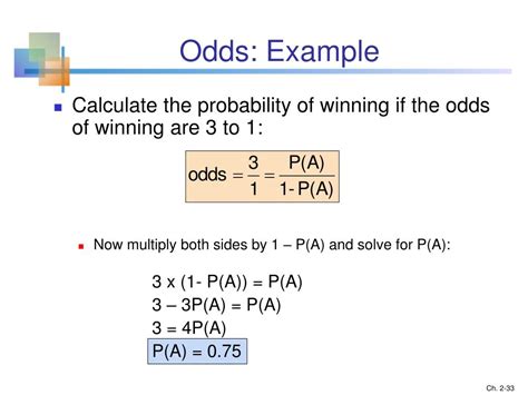 What Does  Mean In Odds
