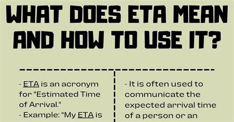 What Does Stand For Eta