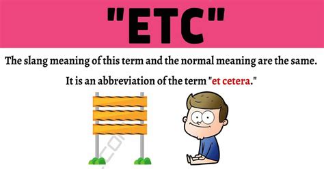 What Does Stand For Etc