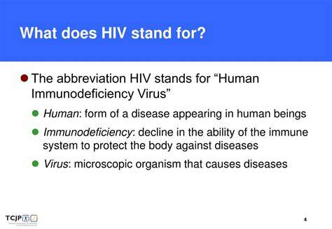 What Does Stand For Hiv