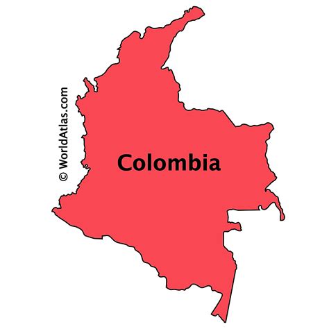 What Does The Map Of Colombia Look Like