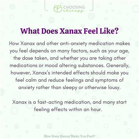 What Does Xanax Make You Feel Like