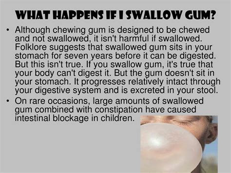 What Happens If We Swallow Chewing Gum