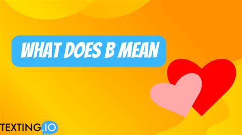 What Is B Mean In Measurement