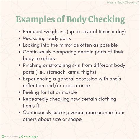 What Is Body Checking