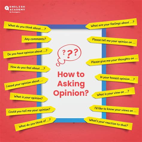 What Is The Expression Of Asking Opinion
