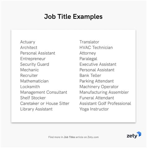 What Is The Job Title