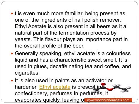 What Is The Smell Of Ethyl Acetate