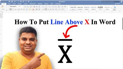 What Is X With Line Over It