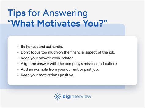 What Motivates You Interview Question