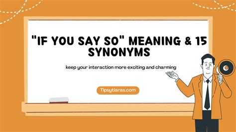 What Say You Meaning